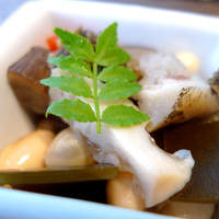 レストランあしや竹園 - 大豆と鮑の旨煮