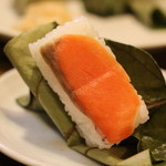 柿の葉ずし 平宗 - 柿の葉寿司　シャケ