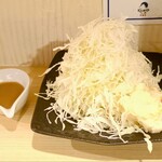 とんかつ そら - キャベツとサラダとトリュフドレッシング