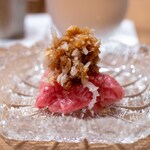 尽誠 - 2025.10 トロの薄造り おろし醤油和え