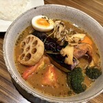 東京らっきょブラザーズ - 野菜ときのこスープカレー