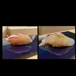 鮨 今尽 - 茨城のカスコダイ✨
      愛媛のヒラメ✨
      いつも築地からの仕入れだそうです✨