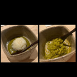 鮨 今尽 - 絶品！アワビ肝味噌 シャリ付き
      よく混ぜてリゾット風に✩⋆*॰¨̮⋆｡˚