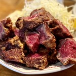 がんばれニッポン馬肉道場 馬喰ろう - 馬肉のレア唐揚げ