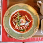 びすとろ亭 - びすとろランチ（なすとチキンムースのトマトチーズ焼き）