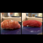 鮨 今尽 - 青森まぐろ中トロ✨
      青森まぐろ赤身✨