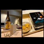 鮨 今尽 - 秋あがり 庭のうぐいす✨
      北海道産ウニ✹‪(ᯅ̈ )✹✨箱を見せて頂きました✨