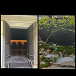 鮨 今尽 - 奥の蔵は、弟TakaクシーとBAR遣いさせて頂いたBARカウンターが✩⋆*॰¨̮⋆｡˚
      中庭の緑の紅葉も美しい✨