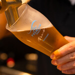 創作料理と日本酒のお店 夢番地 - ドリンク写真:生ビール注ぎ