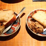 永来権 - 白肝のパテ、右がトリュフあり