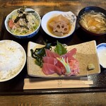 雅 - 料理写真:鮪刺定食1250円