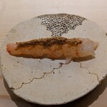 鮨 なんば - 牡丹海老~味噌と殻と卵のペーストを添えて