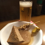 博多とんこつラーメン - 生ビールとおでん1本100円(^^)