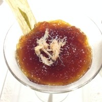 ルメルシマン オカモト - 2014年9月：Menu Déjeuner(\4320)…人参のムースにオマールエビのコンソメジュレを載せたもの…しっかり味で美味しかったです
