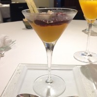 ルメルシマン オカモト - 2014年9月：Menu Déjeuner(\4320)…人参のムースにオマールエビのコンソメジュレを載せたもの