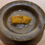 鮨 なんば - 雲丹~鮑の出汁の餡で