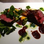 エクアトゥール - ［３回目］宮崎県産A5和牛ヒレ炭火焼、ムータルドとエピスのソース