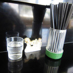 カウンター席の卓上