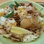 中華そば 深緑 - 中華そば 深緑　もろみポークマゼマゼ 