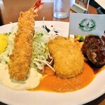 上野精養軒 本店レストラン - 「パンダプレート（3,300円）」のメインディッシュ。