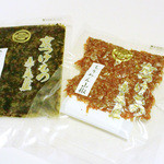 Akaoya - きざみ古水菜(400円+税)、ちりめん山椒(800円+税)(2014.08)