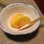 山荘無量塔 - デザートの柿