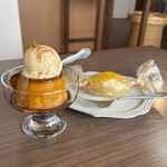 小さな森焼菓子店 - かぼちゃのプリン　650円
スイートポテト　450円