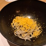 つきじ 文化人 - からすみ蕎麦