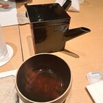 つきじ 文化人 - そば湯