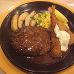 ジョナサン - 14-11-3　ﾀｽﾏﾆｱﾋﾞｰﾌﾊﾝﾊﾞｰｸﾞ海老ﾌﾗｲ＆蟹ｸﾘｰﾑｺﾛｯｹ