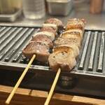 とり皮屋　勝軍 - 砂ズリ＆豚バラ