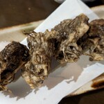 旬菜処 びいどろ - もずく天ぷら