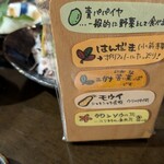 旬菜処 びいどろ - 島野菜の種類