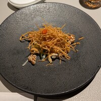 中国薬膳料理 星福 - 季節の果物とくらげの胡麻ソース和え