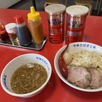 ぎと家 - つけそば　手揉み麺　味玉