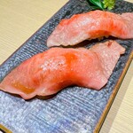 焼肉 神楽 - サーロインの肉寿司