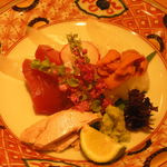 法善寺 山岡 - かわはぎ、かつお、雲丹、アオリイカ