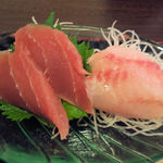 魚亥子 - マグロと真鯛の刺身