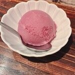 囲炉裏料理 うな革 和なり - 巨峰シャーベット