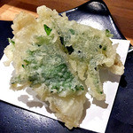 天ぷら処 こさか - ひらめ大葉巻きの天ぷら（２０１４年１１月）