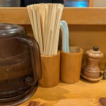 中華そば しば田 - 調味料は確認しませんでした。