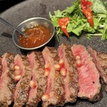 GINGER GRASS modern thai vietnamese - タイ風リブロースのステーキ