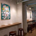 京かき氷 つみき - 店内カウンター席の様子～!!( ^o^)ﾉ