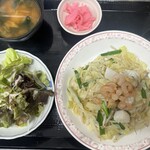 海鮮焼きそば定食