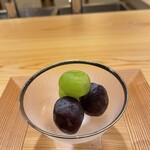 料理屋そうびき - 岡山のシャインマスカット　富士の輝き（ブラックシャインマスカット）