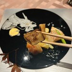 中国料理 翆陽 - 分厚い松茸は龍にお裾分け