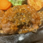 さわやか - おにぎりハンバーグ(定番のオニオンソース)