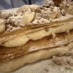 Bistro Mon. Chemin - 栗のミルフィーユとマロングラッセのアイスクリーム