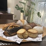 天然こうぼぱん とことこ - モンステラと一緒に記念撮影m(._.)m