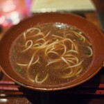 初音鮨 - あら汁(素麺・浅葱・七味)